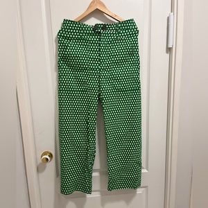 Maeve patterned green pants